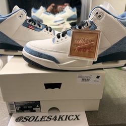 Air Jordan 3 x Levis “LA Exclusive “ Size 8.5