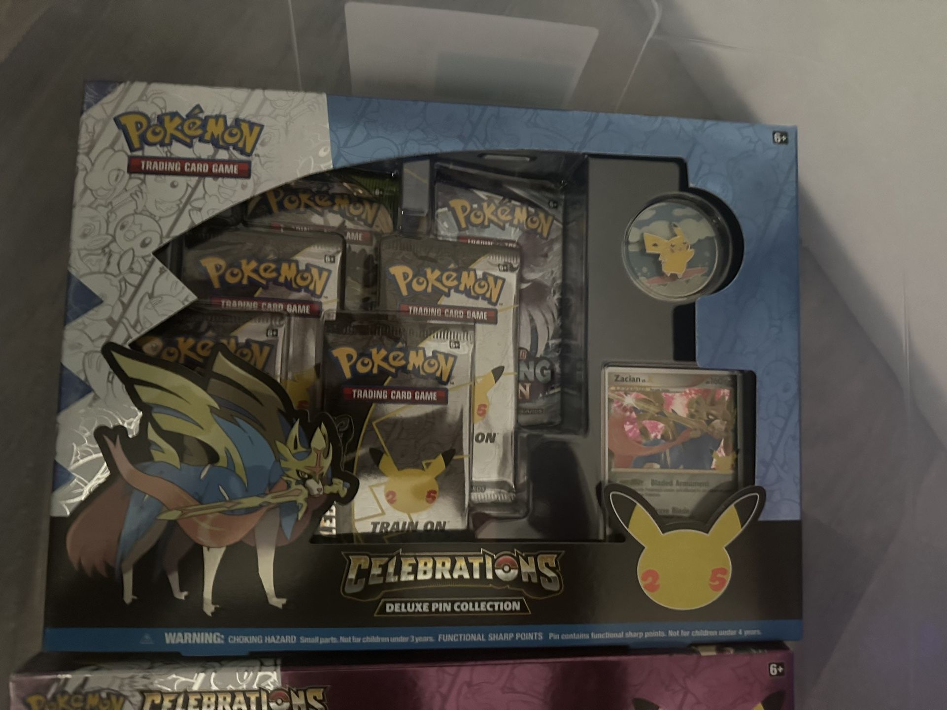 Pokemon Celebrations Zacian Deluxe Pin Collection