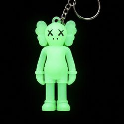 Kaws glow in the dark keychain brand new