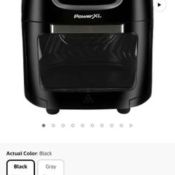 PowerXL Vortex Air Fryer Pro Plus 10 Quart Capacity, Black, 1700 Watts