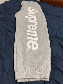 New Grey Supreme Sweatpants