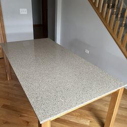 Room and Board Linden Table Or Desk; Quartz top / Cherry Base