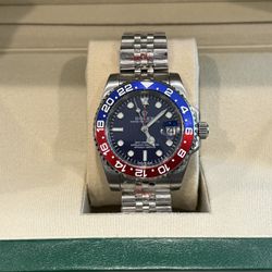 Brand New Watch - Pepsi Blue dial on jubilee bracelet band. 126719BLRO Ref # - GMT Master II