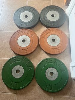 Uesaka competition bumper plate set 90kg 198lbs