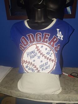 LA Dodgers Graphic Crop Top