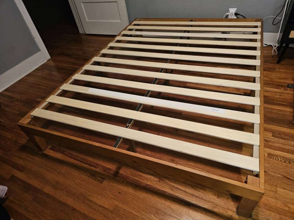 New Queen Wood Bed Frame