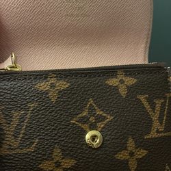 Used Louis Vuitton Monogram Rosalie Coin Purse Rose Ballerinee