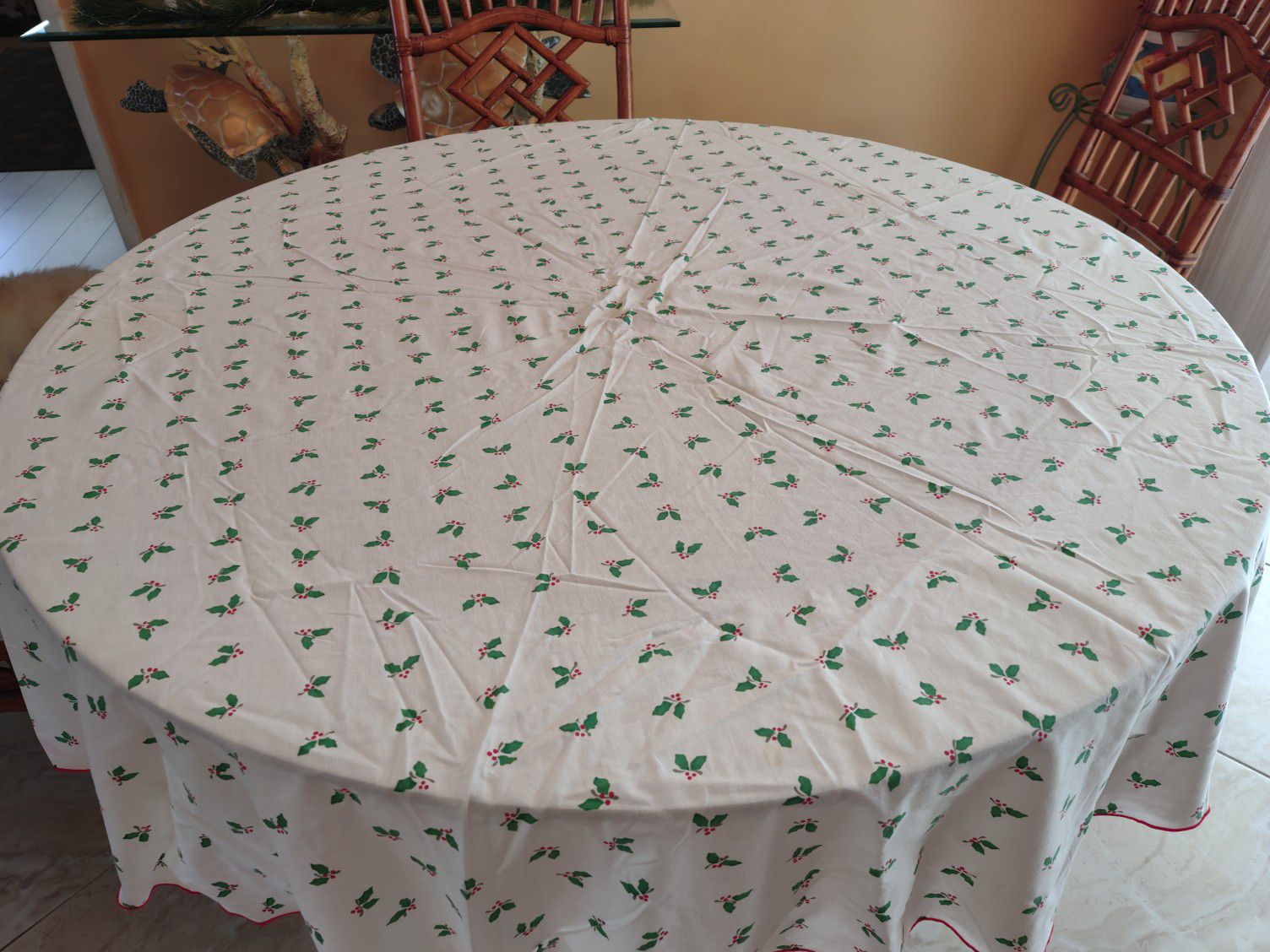 Christmas Tablecloth - 48-inch Round