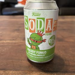 Freddy Funko As Michelangelo Soda Sealed
