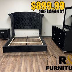 QUEEN 4PCS BEDROOM SET 