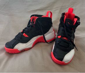 Jordan Jumpman Two Trey GS Black Infrared DQ8431-016 Size 6Y Black Red White