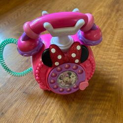 Disney Junior Minnie Mouse Ring Me Rotary Pretend Play Phone