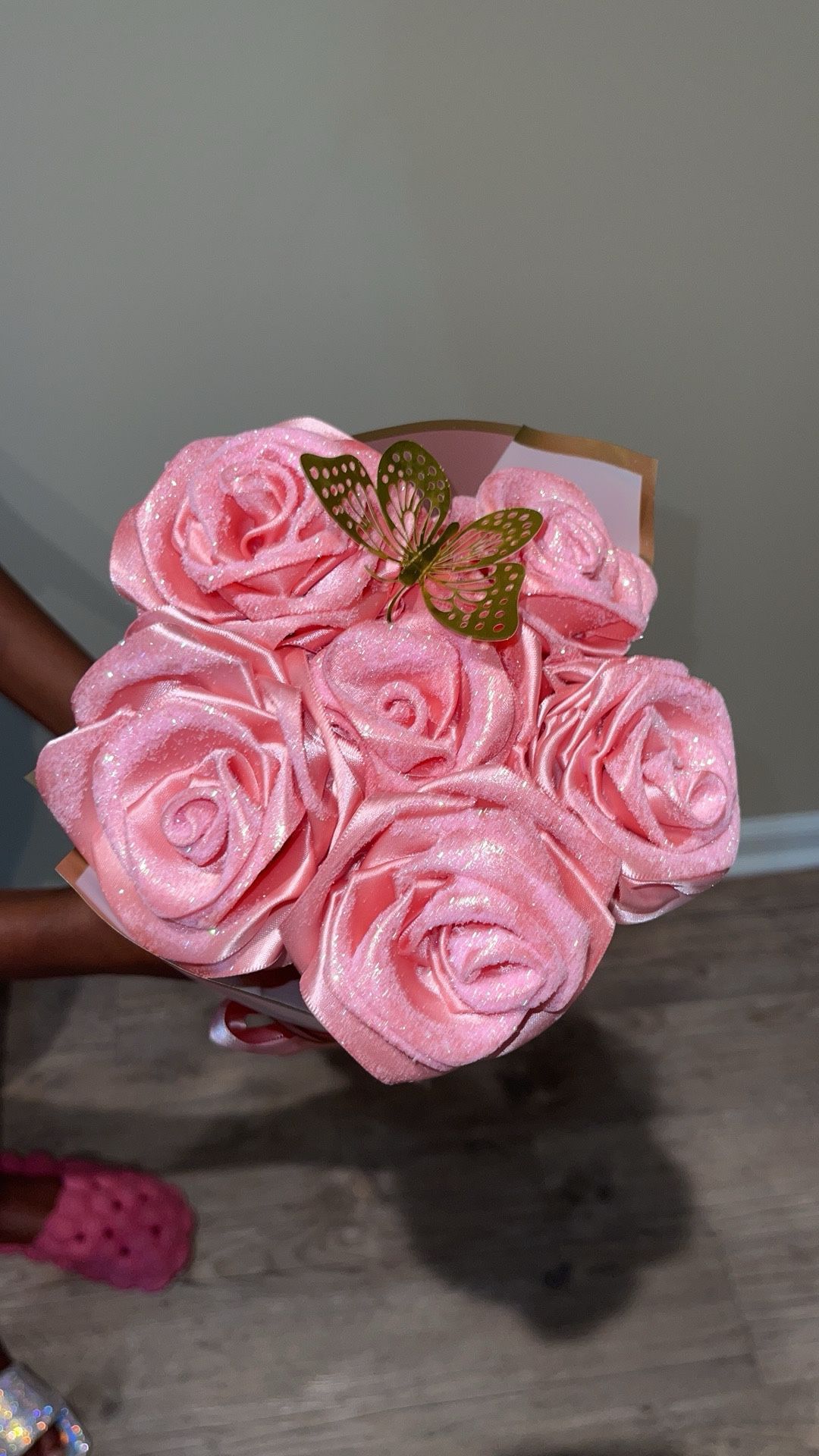 Hand Made Forever Rose Glitter Bouquets
