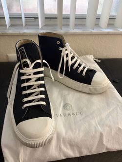Versace Black & White high top sneakers