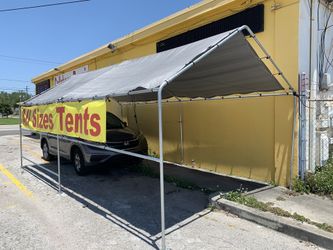 New Galvanized steel canopy TENT 10 x20 F tarp included Starting price $165