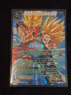 SS SON GOKU & SS2 SON GOHAN, FATHER-SON SOLIDARITY BT21-079 SPR DBS CARD GAME
