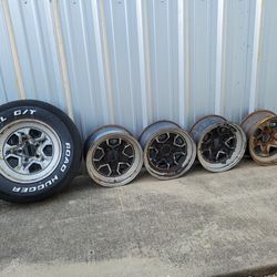 15x7 Chevy Rally style steel wheels 5Lug