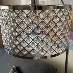 2 Lamparas Metal Crystal