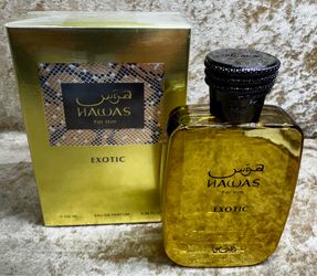 Hawas Exotic For Him  Eau de Parfum 3.38 Fl. Oz./100 Ml. Sealed Box