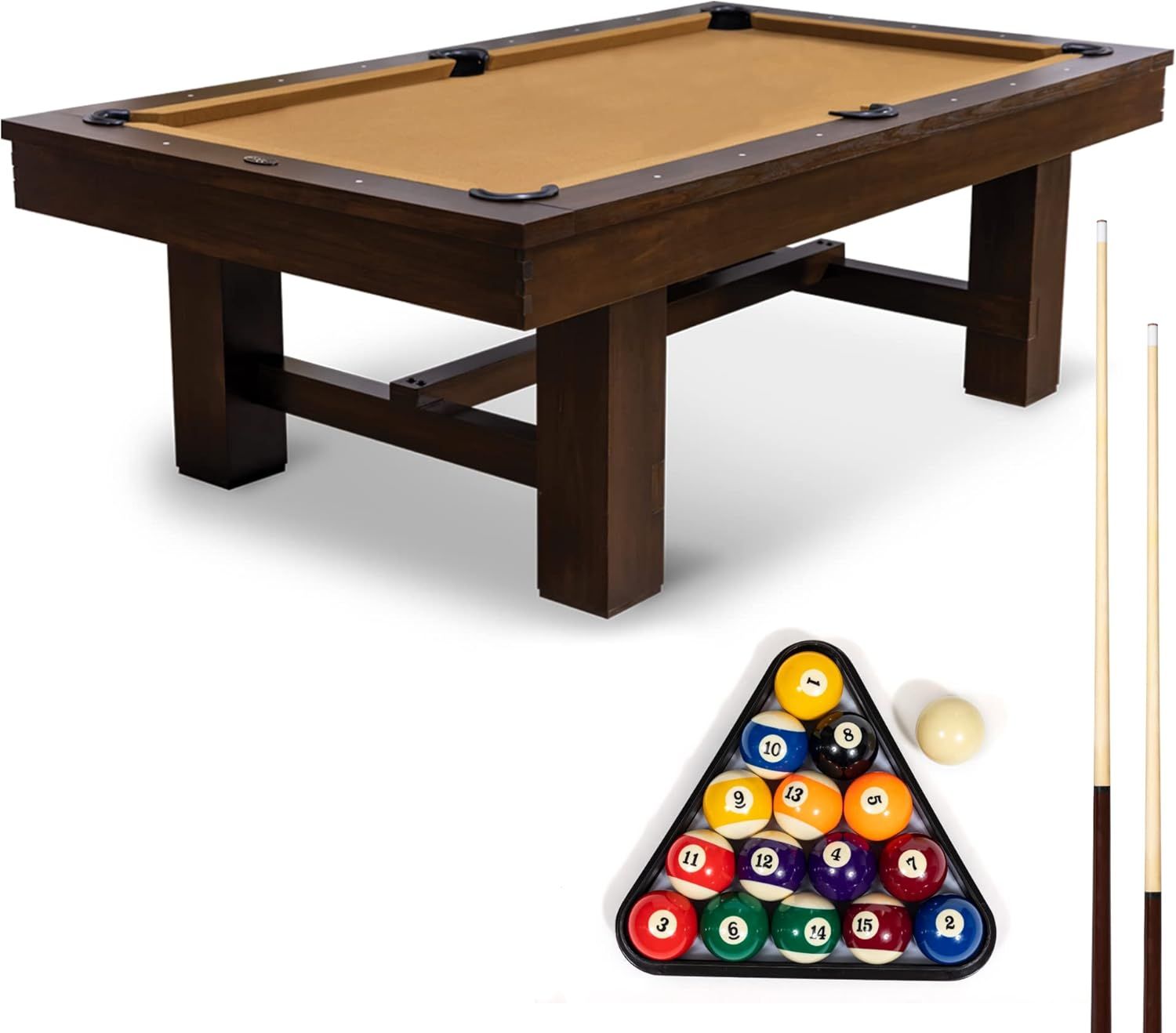 Classic Sport Dayton 96 X 55 Pool Table Tan Set up in 10 Minutes