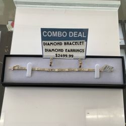 Diamond Bracelet & Earrings