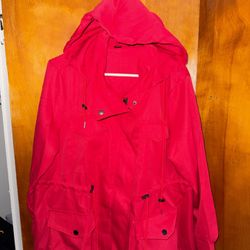 Women’s size extra large red curve hoodie jacket 
