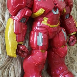 2015 Marvel Avengers Hulk Buster Iron Man Suit 12" Talking Action Figure Lights!