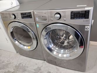 LG set front load washer & electric dryer with warranty delivery Available fee depends on address 🛣️🏠🛻