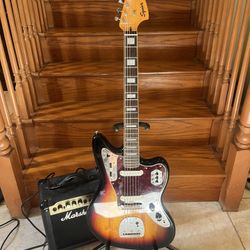 Squier Classic Vibe Jaguar (Brand New) W/ Marshall Amp