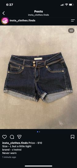 Denim jean shorts