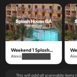SPLASH HOUSE WEEKEND 1 GA POOL PASS