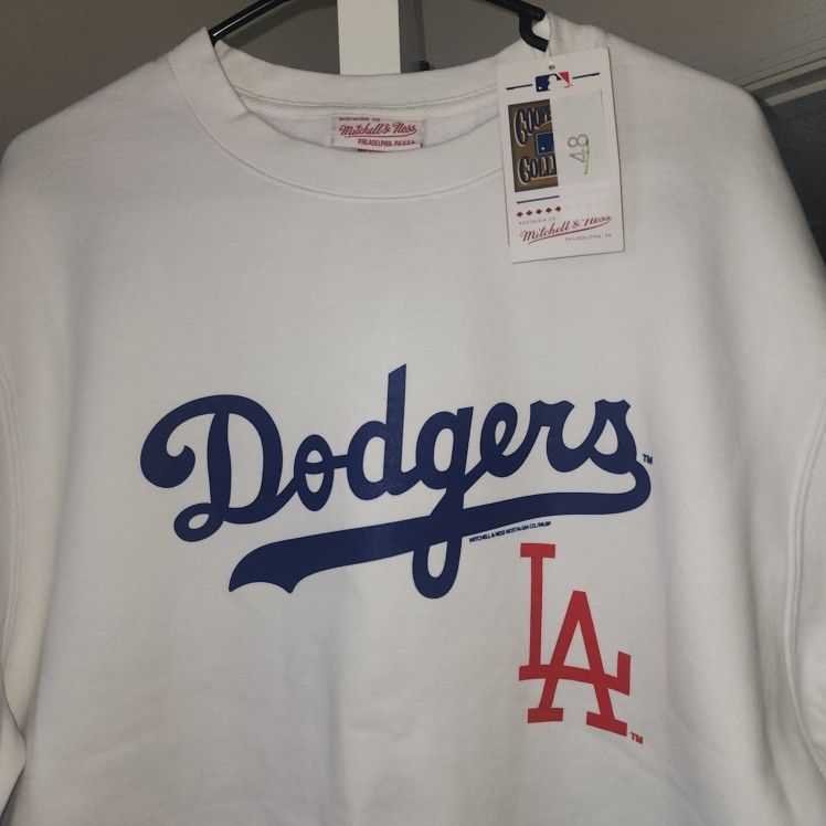 Los Angeles Dodgers White Crewneck Sweatshirt