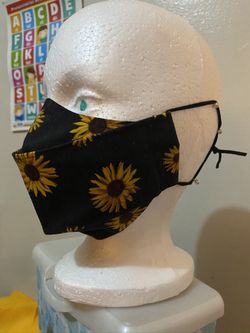 Beautiful sunflowers face mask 100% cotton 3D