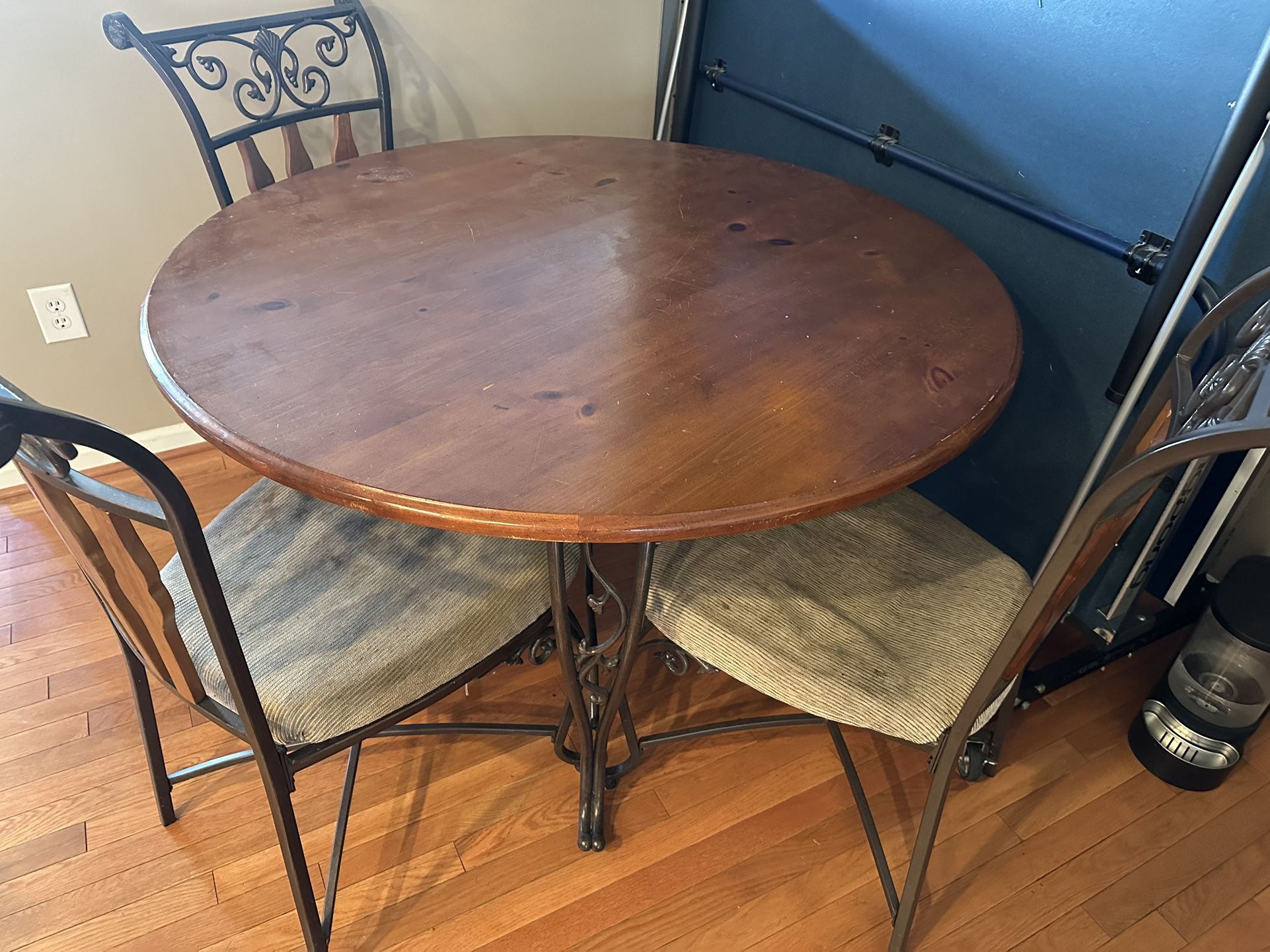 Wrought Iron Circular Table Set