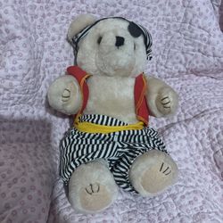 Sonoma Trading 1993 Pirate Bear  12" With Original Tags Posable Vintage