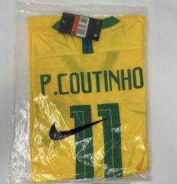 New Brazil Soccer Jersey Coutinho #11 Adult Large