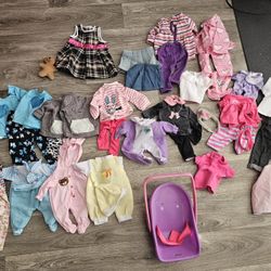 Doll Clothes/American Girl & My Generation 14" And 12"