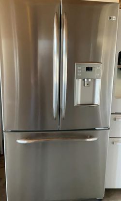 GE 3-Door Stainless Steel Refrigerator Fridge
