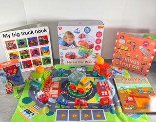 Toddler Vehicle Toy and Book Bundle
