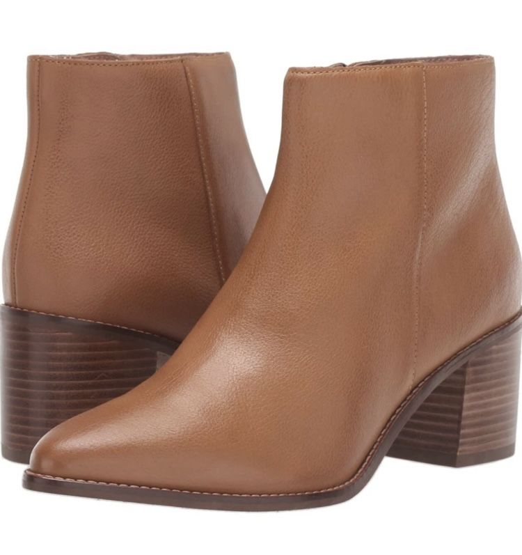 Seychelles Women's Tan Cognac Leather Ankle Boots Size 10