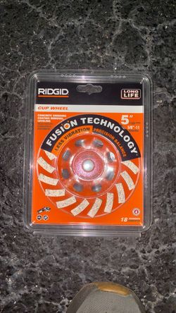 Ridgid cup wheel 5”