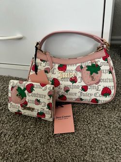 Brand new juicy strawberry shoulder purse with wallet