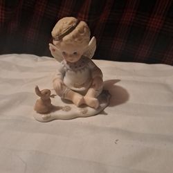 Little Boy Porcelain Angel 