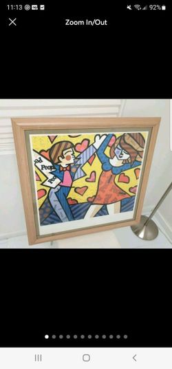 Place Your Best Offer Britto PEOPLE Frame 