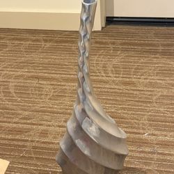 Z gallerie Silver Swirl Vase
