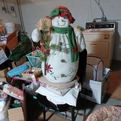Snowman,31 L X22 W. Great Condition. Used It On My Front Porch .