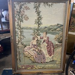 Large Framed Tapestry