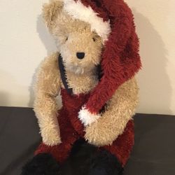 30” Boyd’s Nicholas S. Hugsley Fabric Santa Teddy Bear