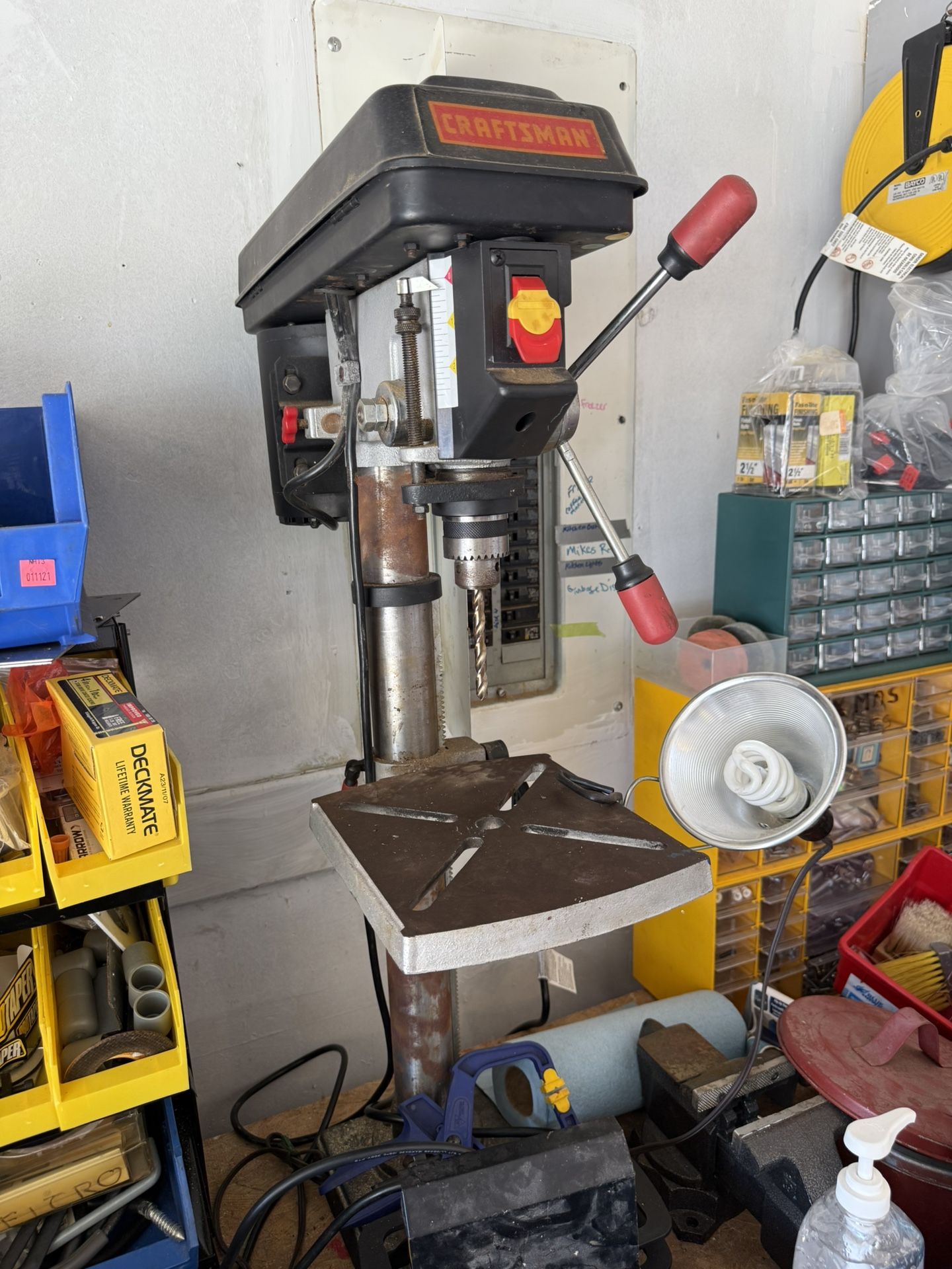 tabletop drill press, table tops variable scroll saw, and ryobi 12inch miter saw