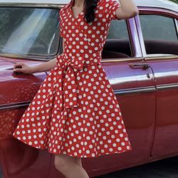 Vintage Polka Dot Dress